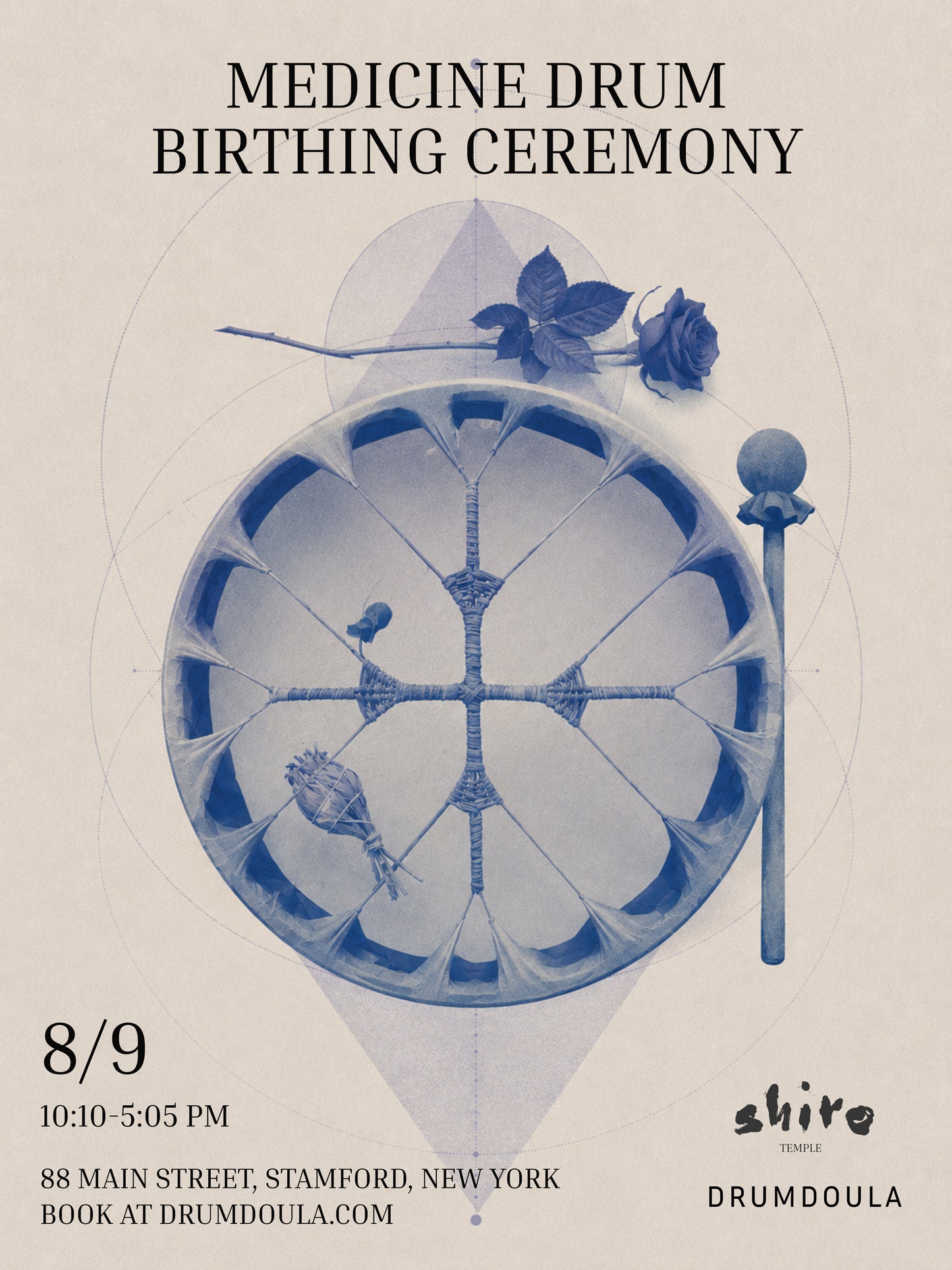 medicine drum birthing ceremony with drumdoula 8/9